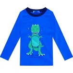 CHLAPECKÉ TRIČKO S DINOSAUREM Velikost: 86, Barva: Modrá