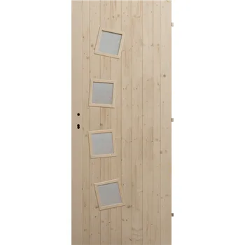 Interiérové dveře Hrdinka Palubkové dveře Shape - zámek 90 cm Pravé