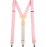 Pánské šle Avantgard - růžové, béžová kůže