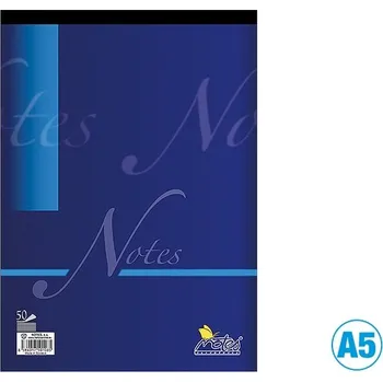 Sešit Poznámkový blok Notes A5, šitý, čistý, 50 listů
