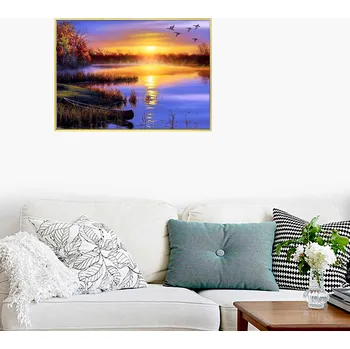 Výtvarná sada Deminas | Diamantové malování - západ slunce