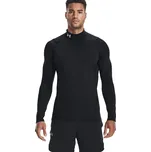 tričko Under Armour ColdGear Armour Fitted Mock LS - 001/Black/White XL