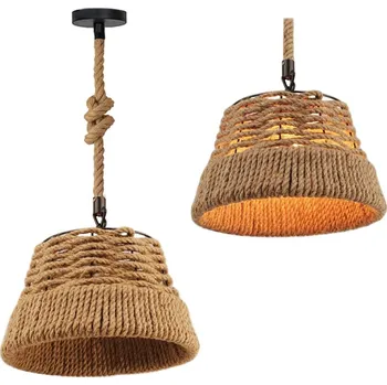 Toolight, závěsné svítidlo Vintage 1xE27 APP1067-1CP, hnědá, OSW-00677