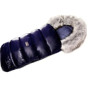 Fusak JASMINE Zimní fusak s kožíškem Shiny - modrý