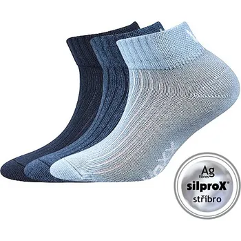 VOXX Ponožky dětské krátké sportovní SETRA prodyšné se stříbrem MIX CHLAPECKÉ (3 páry) 25-29 109708