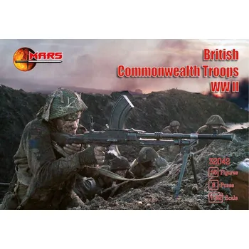Plastikový model Mars Figures 1/32 British Commonwealth Troops WWII