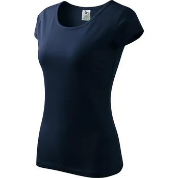 Dámská móda MALFINI PURE 122 triko dámské Barva: námořní modrá, Velikost: S