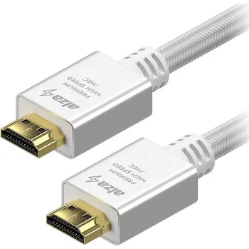 Kabel AlzaPower AluCore Premium HDMI 2.0 High Speed 4K 3m stříbrný