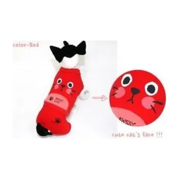 Dámský overall Dog Pose Sweet-love overal červená varianta S