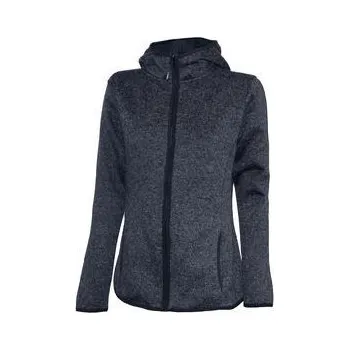 Dámská mikina LAMBESTE dámská mikina pletený fleece s kapucí (LS19) Barva: dark melange (tmavá melange), Velikost: M
