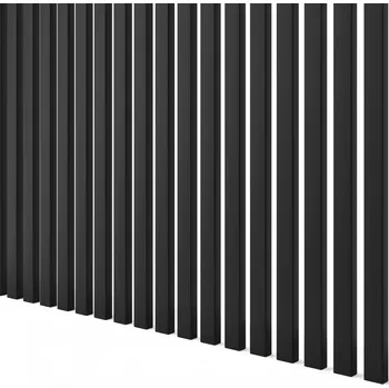 Obklad Lamele 3D Lamely ÚZKÉ - ČERNÁ, 30 x 18 x 2750 mm