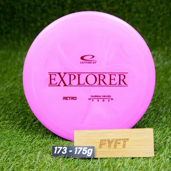 Disc golf EXPLORER - Retro (Latitude64) - discgolf fairway driver disk Barva: Růžová 173-175g
