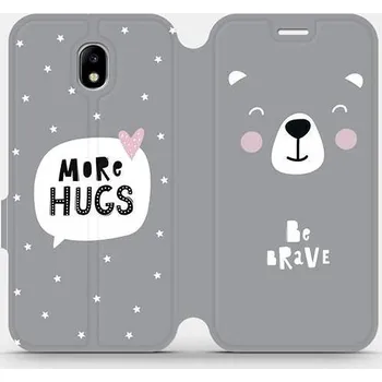Pouzdro na mobilní telefon Flipové pouzdro na mobil Samsung Galaxy J5 2017 - MH06P Be brave - more hugs