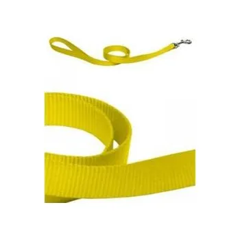 Vodítko pro psa Papillon vodítko jednobarevné extra velké 1,2 m - žluté