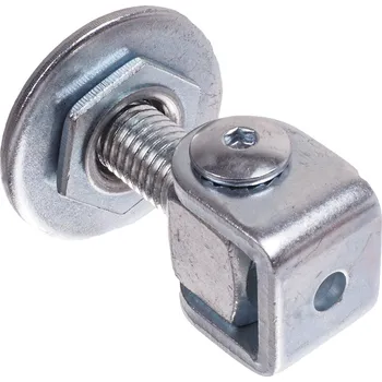 pant EU PAVM12 navařovací vratové panty na ocelový sloupek, seřizovací matice, závit M12