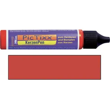 Svíčka Kreul CANDLE PEN voskové pero pro malování svíček ČERVENÁ