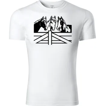 Chlapecké tričko Fenomeno Dětské tričko Koně - bílé Velikost: 122 cm/ 6 let