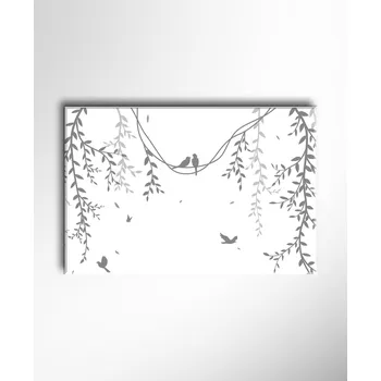 Obraz Malvis ® Minimalistický obraz ptáčci ROZMĚR (šířka x výška): jednodílný obdélník 60x40 cm