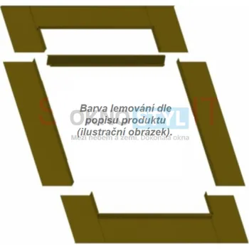 Příslušenství k oknu Těsnící lemování na vlnité krytiny &quot;šedá&quot;, 550/780 mm