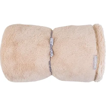 Dětská deka hebká béžová deka z welsoftu