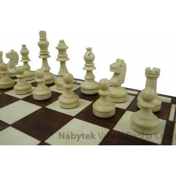 Šachy Desková hra, dřevěné šachy tradiční magnetické 140 mad