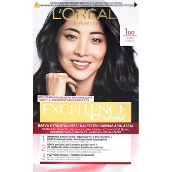 Barva na vlasy L'ORÉAL PARIS Excellence 100 Černá