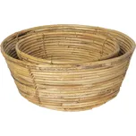 Sada 2 ks ratanová mísa/ koš - Ø 47*19 cm / Ø 37*15 cm