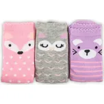 Pidilidi Veselé ponožky Funny růžová 3 ks Vel. 27-30