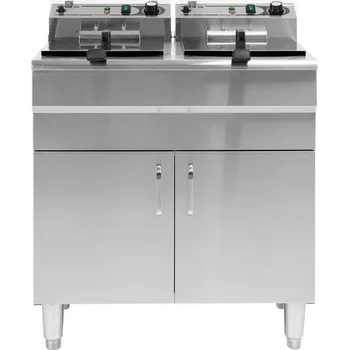 fritéza Fritéza dvoukomorová 2x5000W 2x11,5l skříň SLEVA 5%