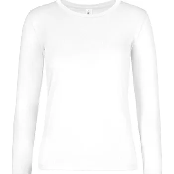 Dámské tričko B&C Collection Dámské tričko s dlouhým rukávem B&C Collection Bílá 3XL