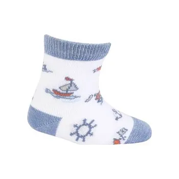 Vzorované kojenecké ponožky GATTA LOĎKY Velikost: 15-17