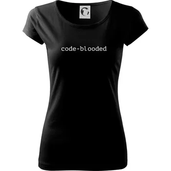 Dámské tričko Code blooded - Dámské triko Pure - S ( Černá )