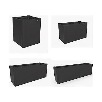 Zahradní nábytek Biohort Truhlík Belvedere MIDI 61 cm (tmavě šedá metalíza) 201 cm (3 krabice)