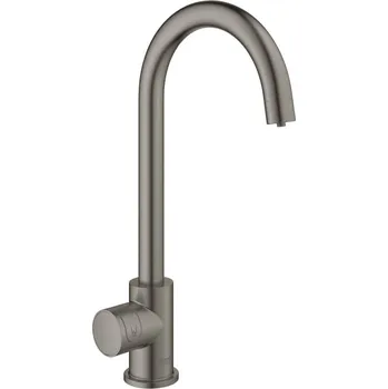 Vodovodní baterie Dřezová baterie GROHE Blue Home Mono kartáčovaný Hard Graphite 31498AL1