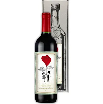 Víno Dárkové víno - Svatba - Merlot 0,75