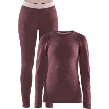 Set dámského termoprádla Dámský merino set CRAFT 180 fialová Velikost: XL