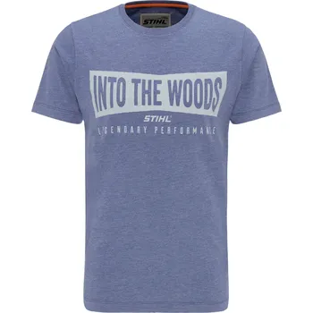 Pánské tričko STIHL Tričko WOOD modré Velikost: XL