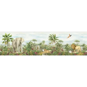 Tapeta Samolepicí bordura Jungle, 500 x 13,8 cm