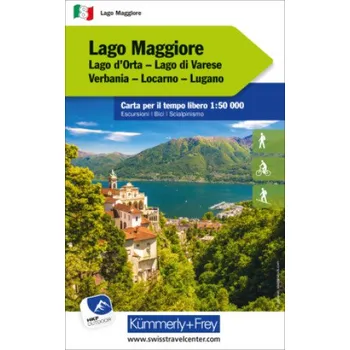 Lago Maggiore Nr. 08 Outdoorkarte Italien 1:50 000: Lago d'Orta, Lago di Varese, Verbania, Locarno, Lugano, free Download mit HKF Maps App – Hallwag Kümmerly+Frey AG (DE)