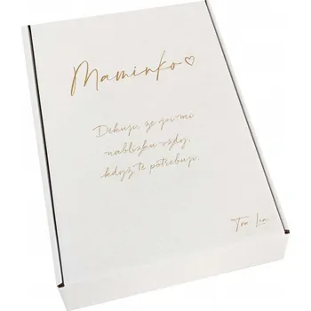 Dárková krabička Dárková krabička s gravírováním VĚNOVÁNÍ, pro maminku Text: Text z obrázku, Velikost krabičky: A3