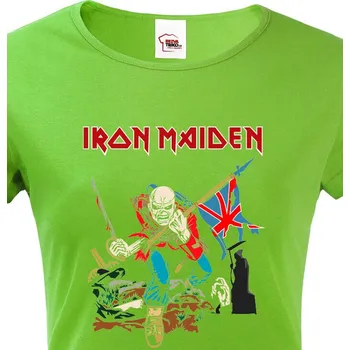 Dámské tričko Dámské tričko Iron Maiden, Barva Zelená, Velikost 2XL, Canvas Dámské tričko s krátkým rukávem Bezvatriko.cz 1340