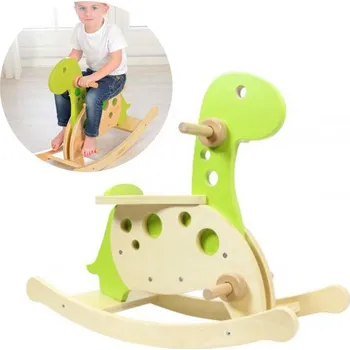 Houpací kůň Masterkidz Dřevěný houpací dinosaurus pro děti
