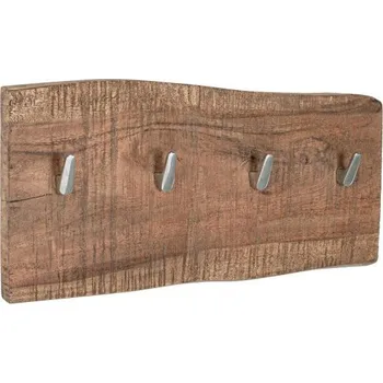 Věšák BIZZOTTO dřevěný věšák ELMER se čtyřmi háčky 20x45 cm 0746754