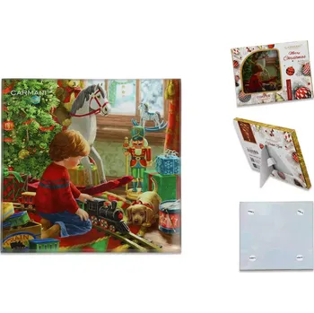 Carmani® Carmani - Skleněné prostírání pod hrnek, vánoční dekor v dárkovém balení - 10,5*10,5 cm