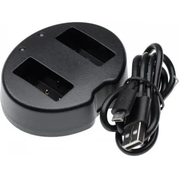 TopTechnology DUAL USB 8,4V 2 x 600mA neoriginální nabíječka na 2 baterie LP-E17 pro fotoaparáty Canon