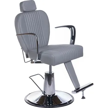 Kadeřnické křeslo Barbiero Holičské křeslo OLAF BH-3273 Světle šedá