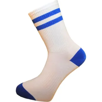 Pánské ponožky FX-RETROS antibakteriální ponožky s ionty stříbra FUXY 41-46 bílá / modrá