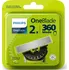Příslušenství k holicímu strojku Philips OneBlade 360 QP420/50 náhradní hlavice 2 ks