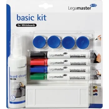 Legamaster Sada Board BASIC Kit - sada pro tabule - popisovače, stěrka, čistič, magnety LEG-7125100
