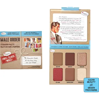 Paletka dekorativní kosmetiky theBalm Male Order Paleta očních stínů -odstín First Class, 13,2 g